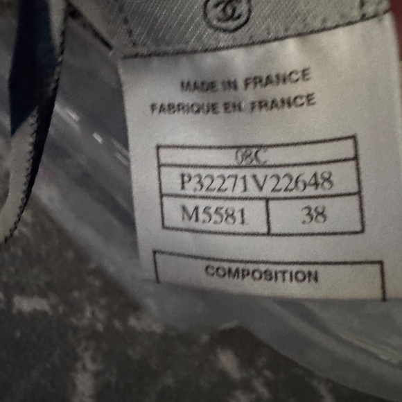 Chanel 2008 ruched striped dress size 38 in navy blue and white - Picture 6 of 6